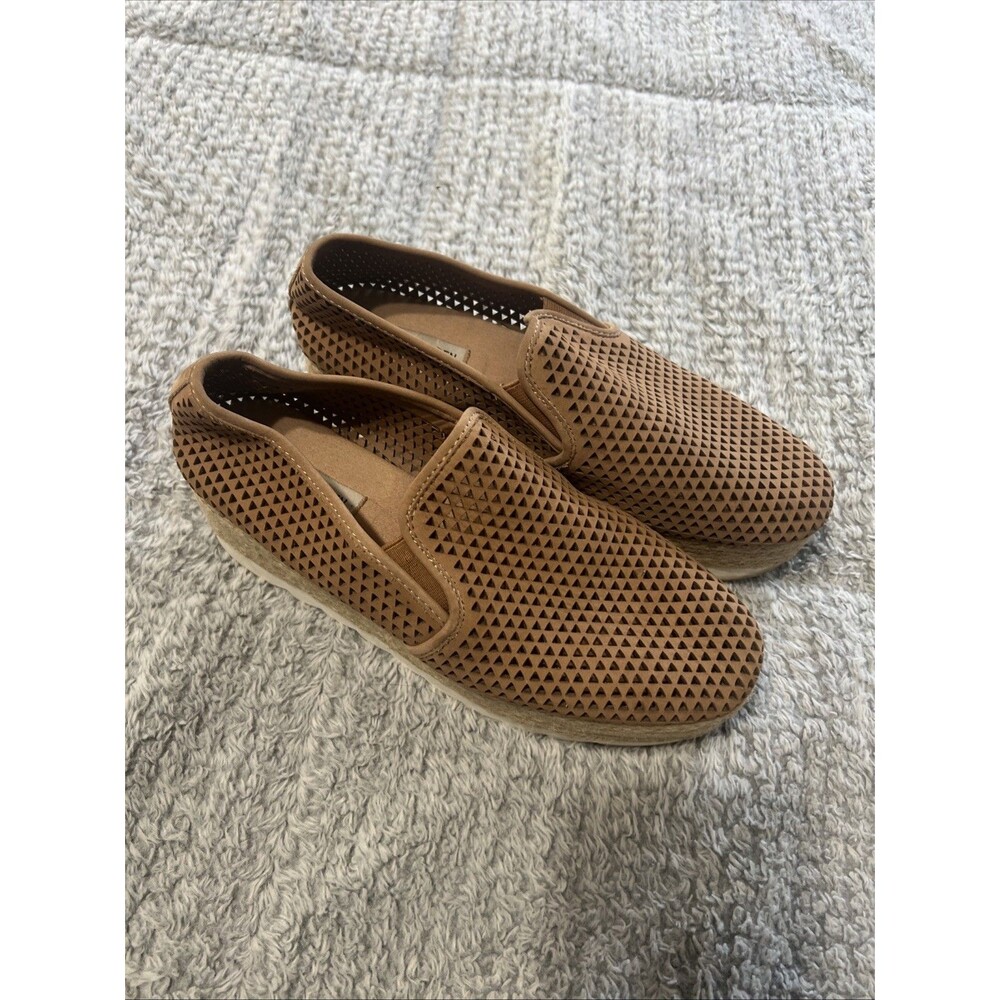 Steve Madden beige Platform Slip on espadrilles Sz 9 Boho - Picture 2 of 9